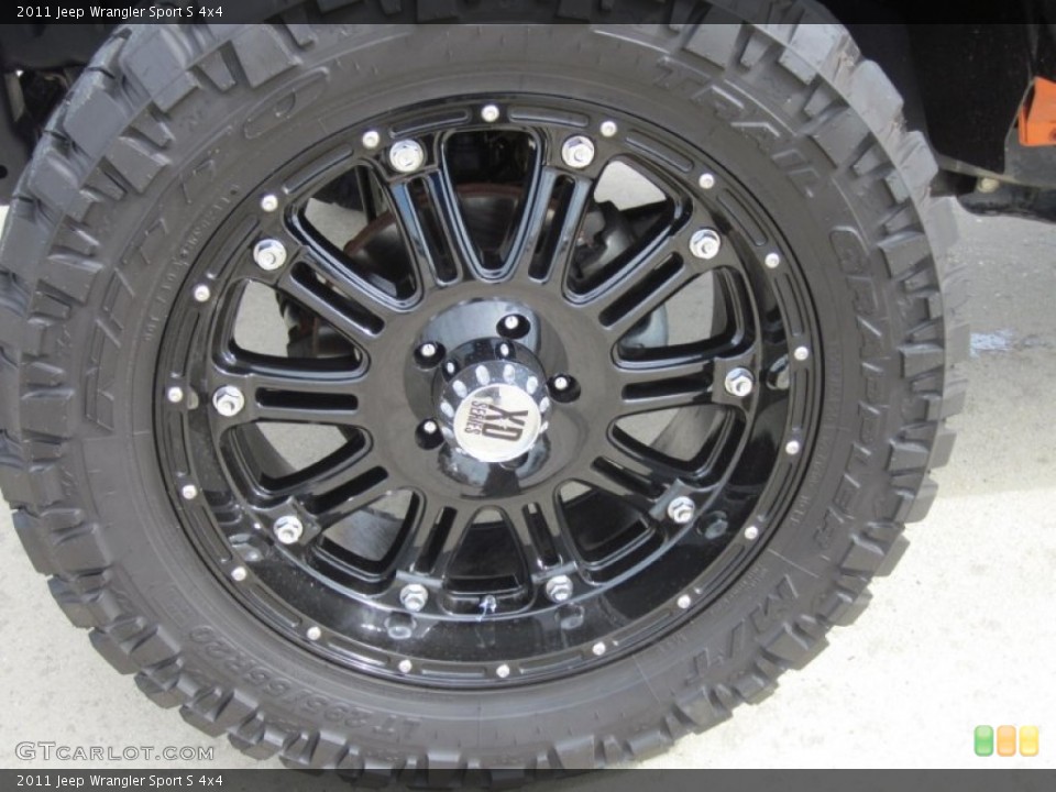 2011 Jeep Wrangler Custom Wheel and Tire Photo #68012125