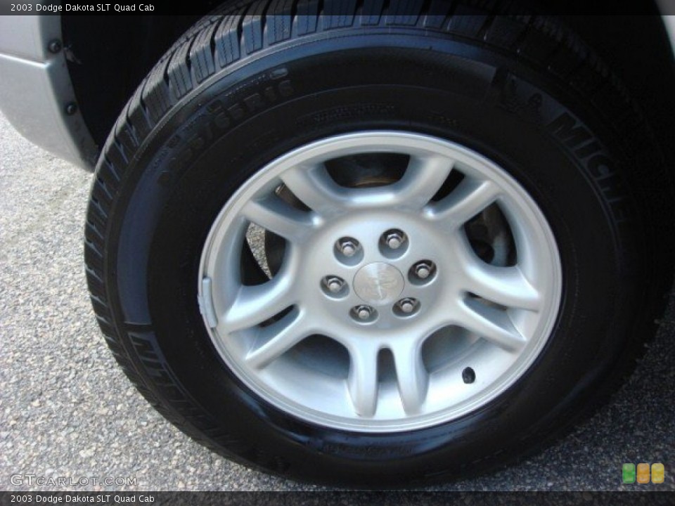 2003 Dodge Dakota SLT Quad Cab Wheel and Tire Photo #68026700