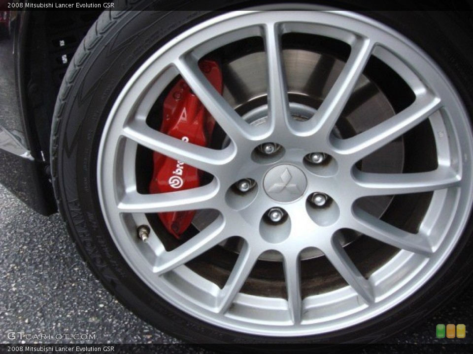 2008 Mitsubishi Lancer Evolution GSR Wheel and Tire Photo #68028191