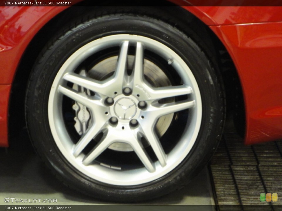 2007 Mercedes-Benz SL 600 Roadster Wheel and Tire Photo #68033000