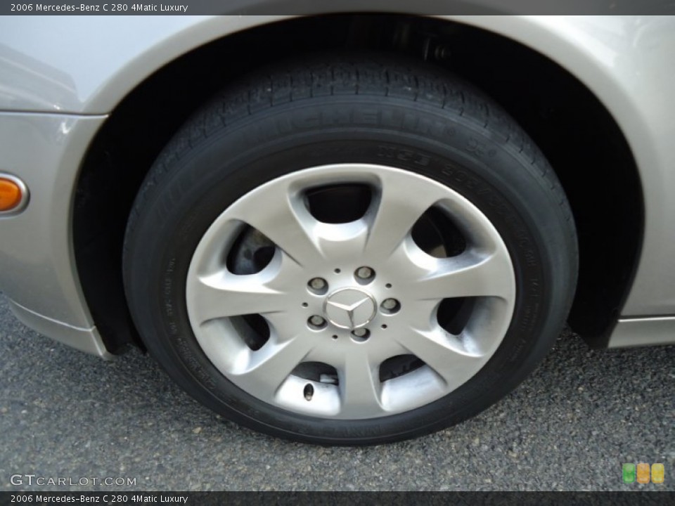 2006 Mercedes-Benz C 280 4Matic Luxury Wheel and Tire Photo #68054474