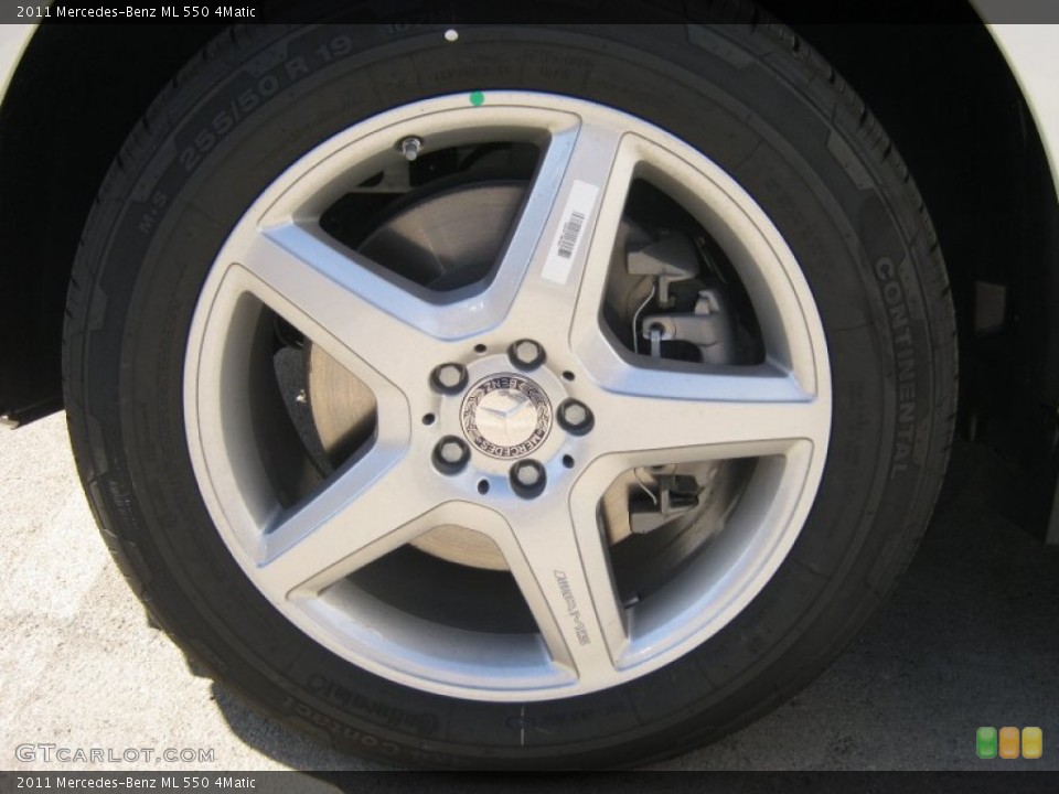 2011 Mercedes-Benz ML 550 4Matic Wheel and Tire Photo #68063234