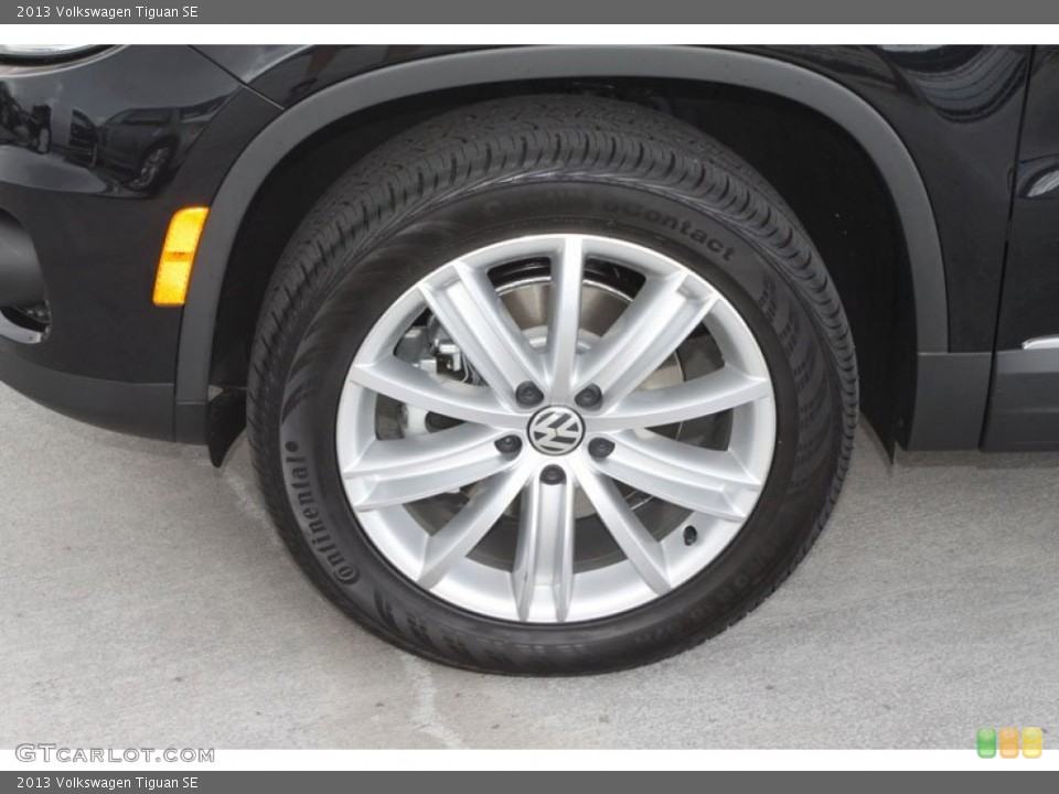 2013 Volkswagen Tiguan SE Wheel and Tire Photo #68102015