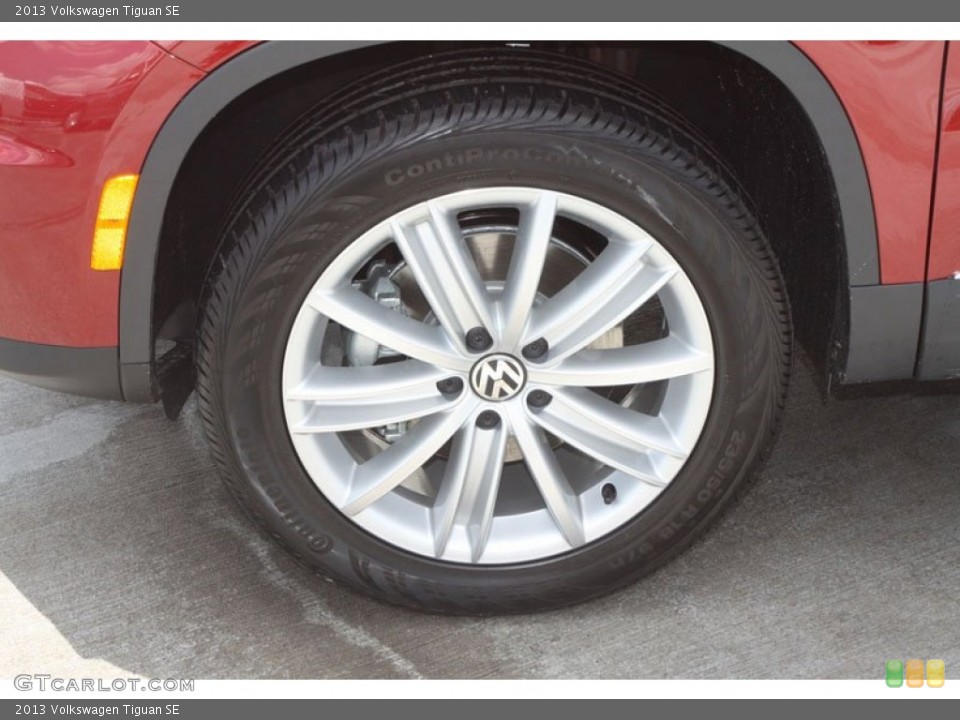 2013 Volkswagen Tiguan SE Wheel and Tire Photo #68102807