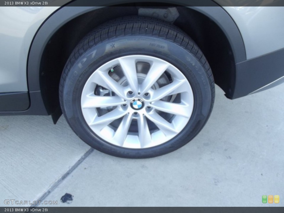 2013 BMW X3 xDrive 28i Wheel and Tire Photo #68109176