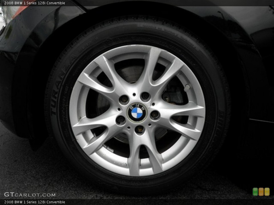2008 BMW 1 Series 128i Convertible Wheel and Tire Photo #68125538