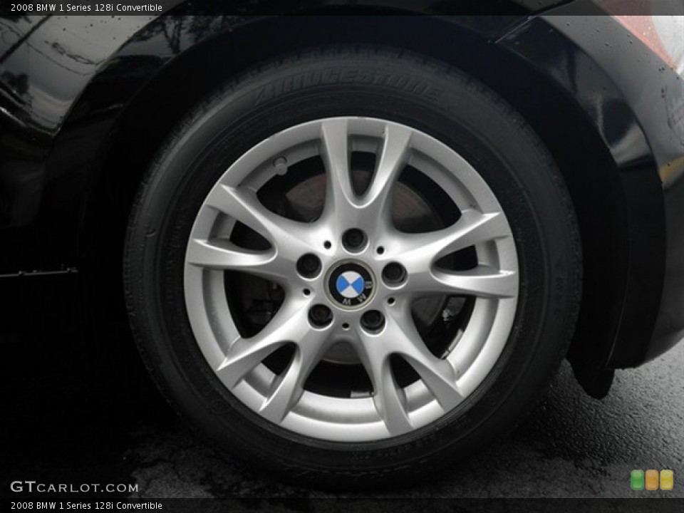 2008 BMW 1 Series 128i Convertible Wheel and Tire Photo #68125547