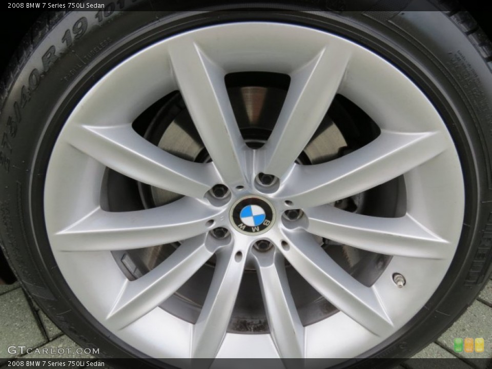 2008 BMW 7 Series 750Li Sedan Wheel and Tire Photo #68145203