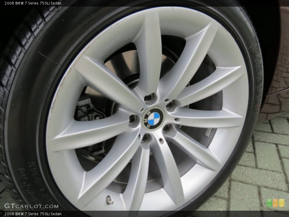 2008 BMW 7 Series 750Li Sedan Wheel and Tire Photo #68145212