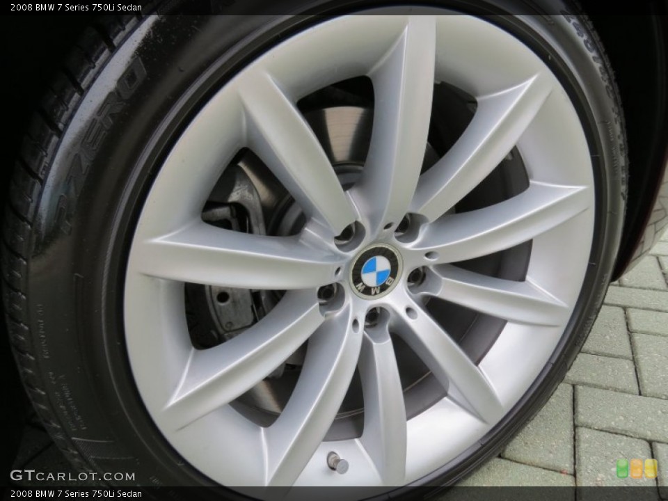 2008 BMW 7 Series 750Li Sedan Wheel and Tire Photo #68145230