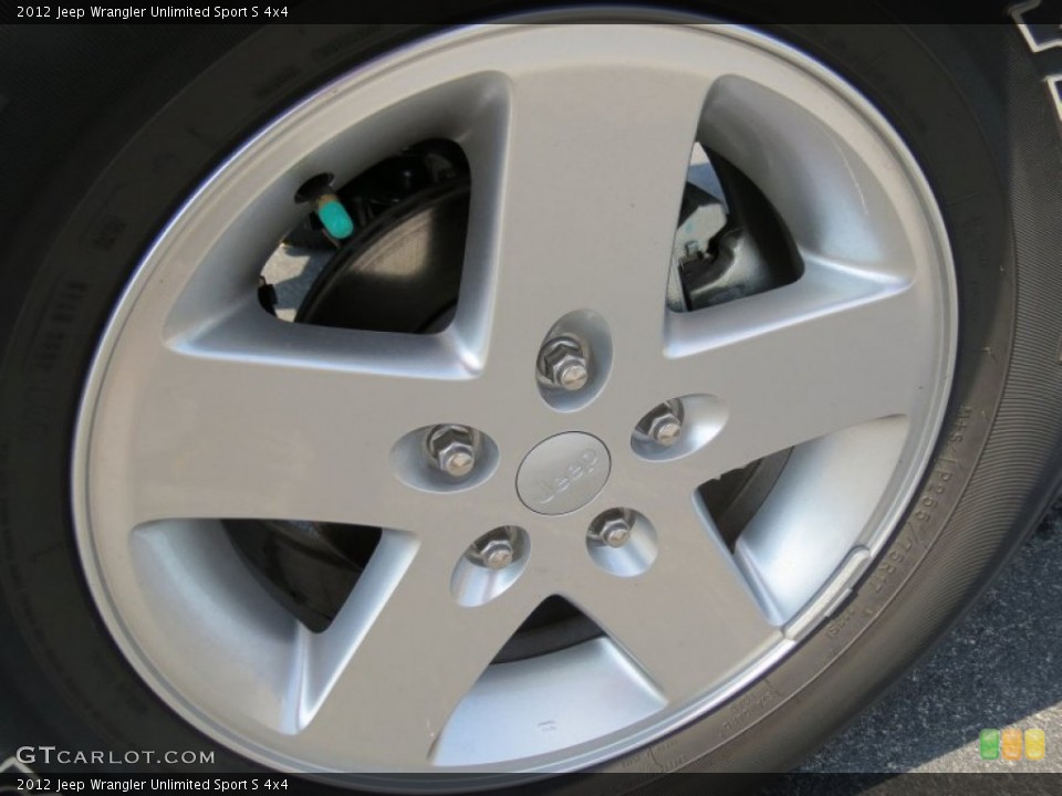 2012 Jeep Wrangler Unlimited Sport S 4x4 Wheel and Tire Photo #68160855