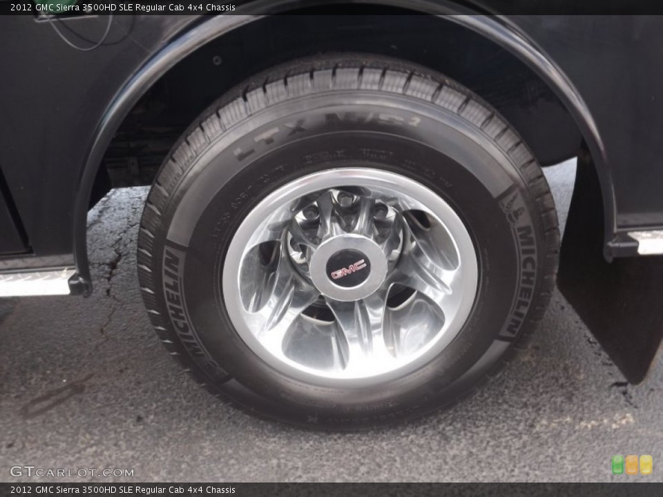 2012 GMC Sierra 3500HD SLE Regular Cab 4x4 Chassis Wheel and Tire Photo #68210934