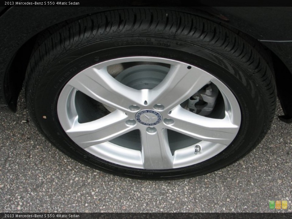 2013 Mercedes-Benz S 550 4Matic Sedan Wheel and Tire Photo #68215287