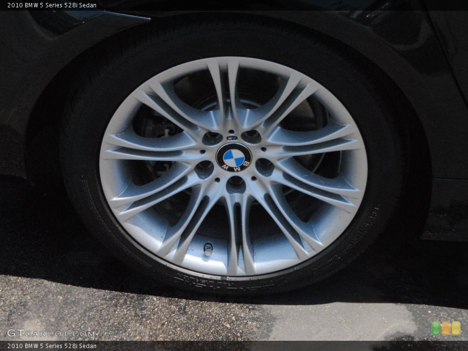 2010 BMW 5 Series 528i Sedan Wheel and Tire Photo #68219028