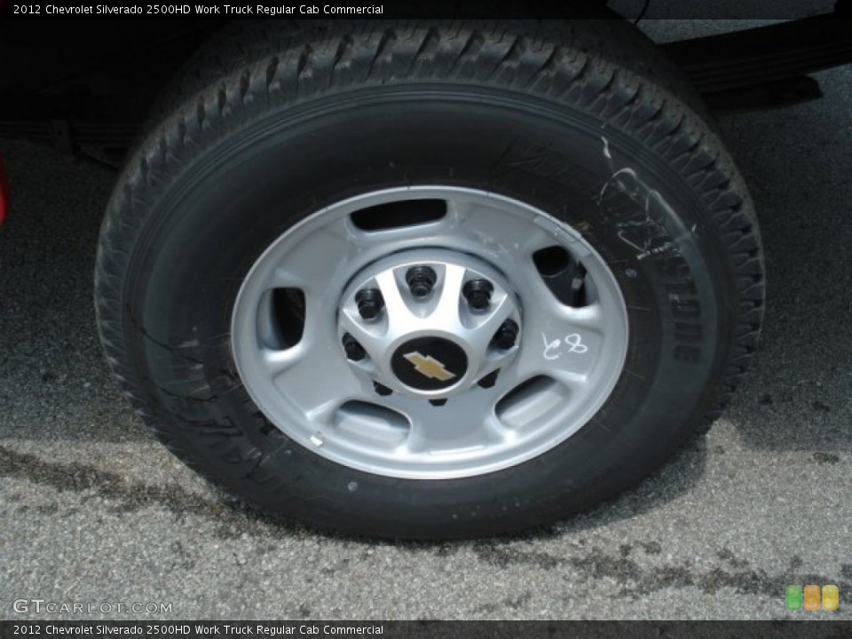 2012 Chevrolet Silverado 2500HD Work Truck Regular Cab Commercial Wheel and Tire Photo #68227423