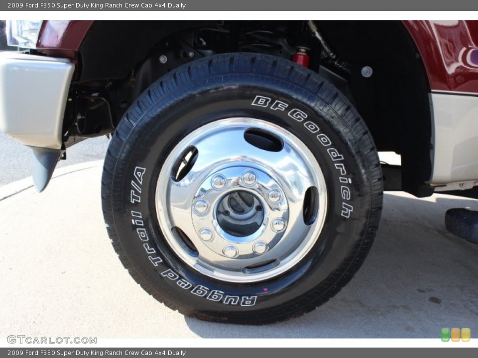 2009 Ford F350 Super Duty King Ranch Crew Cab 4x4 Dually Wheel and Tire Photo #68230147