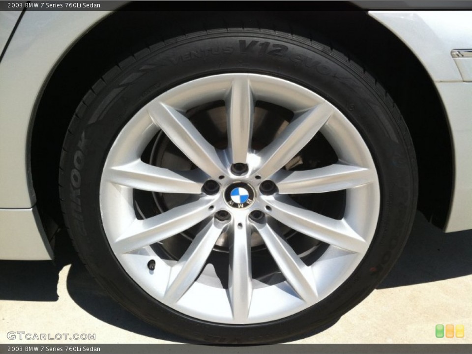 2003 BMW 7 Series 760Li Sedan Wheel and Tire Photo #68239569