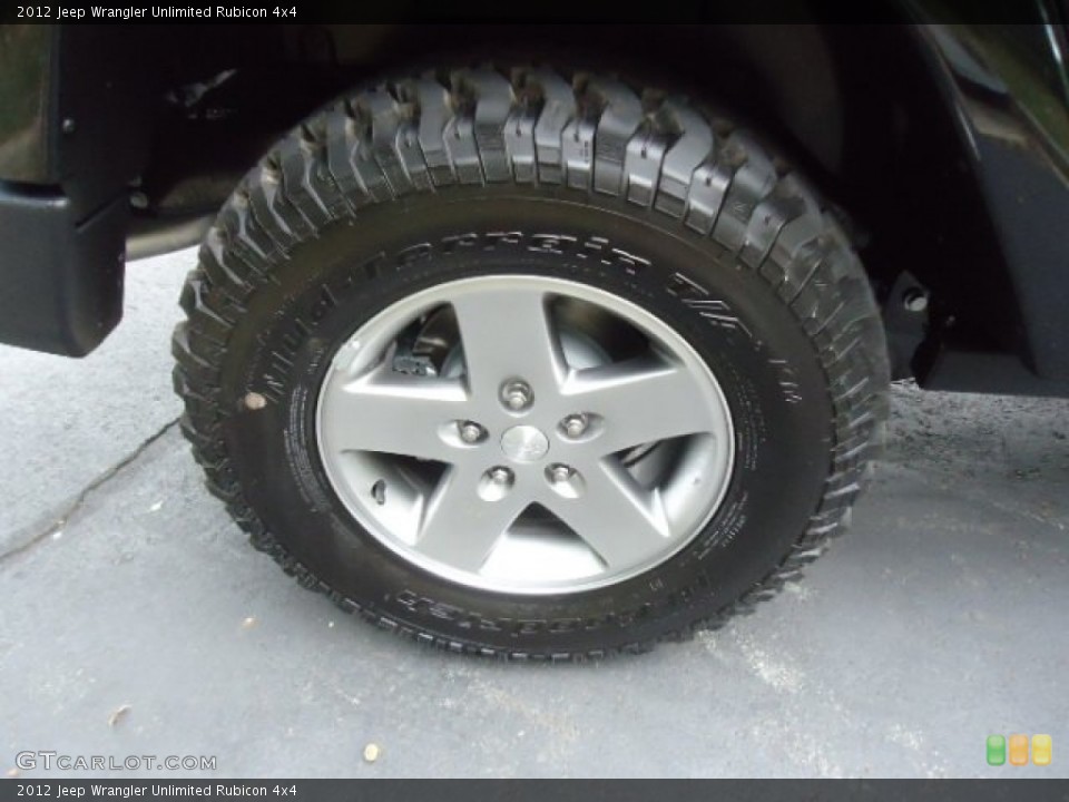 2012 Jeep Wrangler Unlimited Rubicon 4x4 Wheel and Tire Photo #68270912