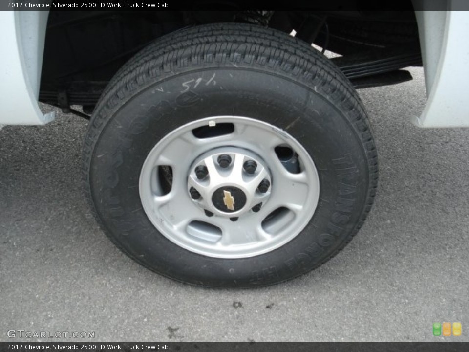 2012 Chevrolet Silverado 2500HD Work Truck Crew Cab Wheel and Tire Photo #68273537