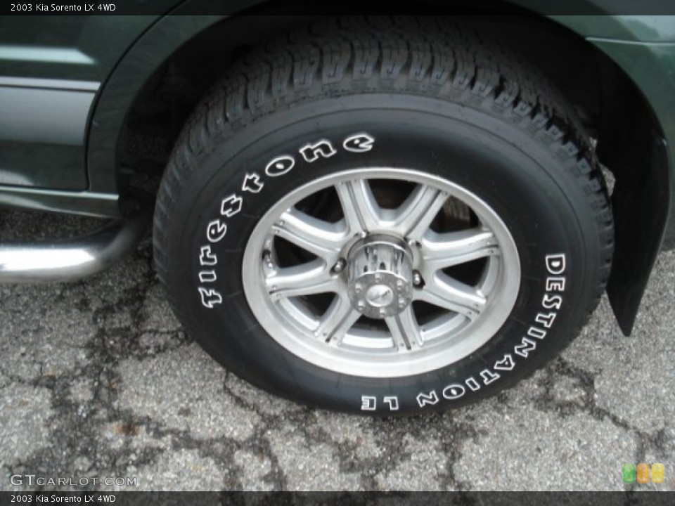2003 Kia Sorento Custom Wheel and Tire Photo #68283839