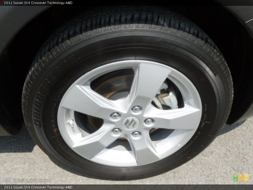2011 Suzuki SX4 Crossover Technology AWD Wheel and Tire Photo #68284492