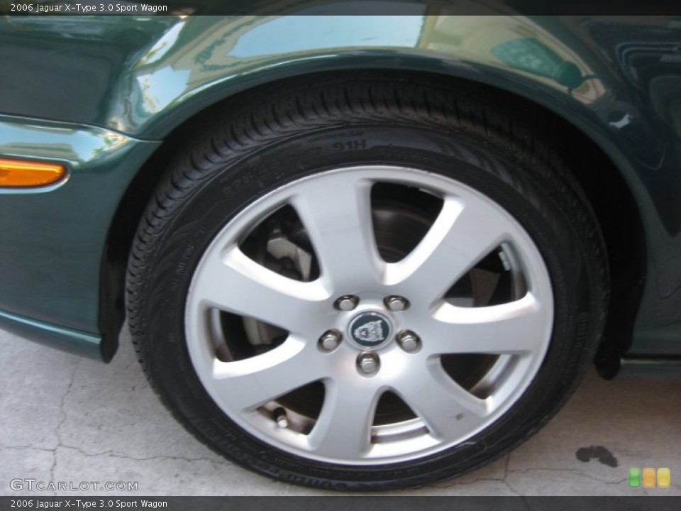 2006 Jaguar X-Type 3.0 Sport Wagon Wheel and Tire Photo #68290892