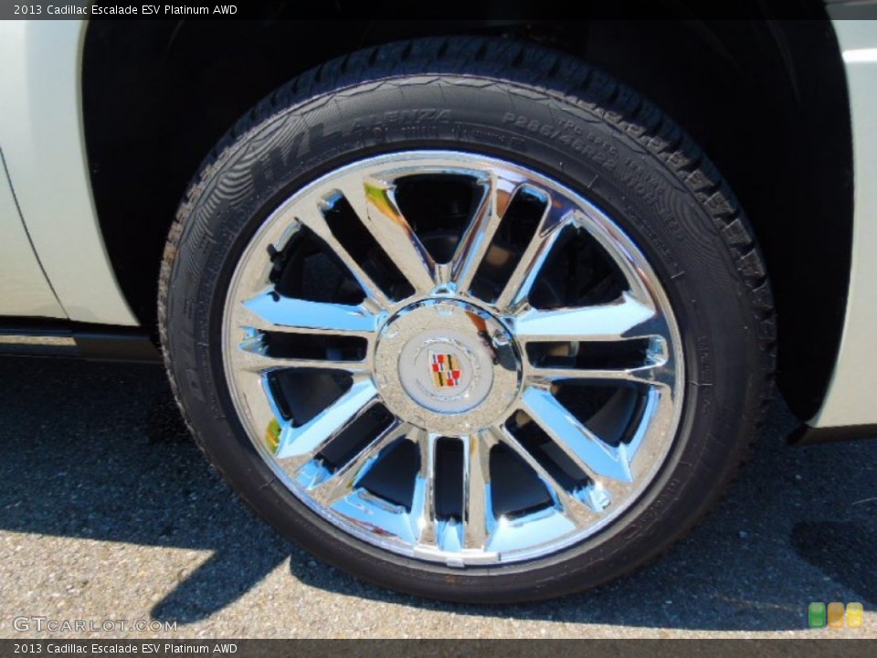 2013 Cadillac Escalade ESV Platinum AWD Wheel and Tire Photo #68292386