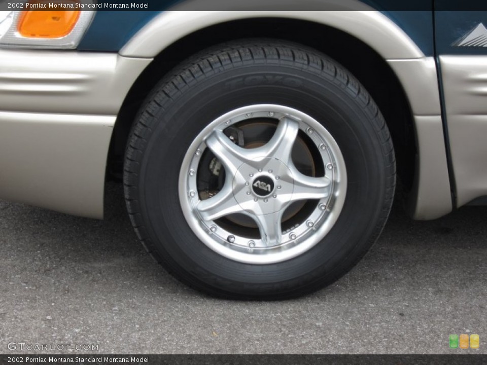 2002 Pontiac Montana Custom Wheel and Tire Photo #68294813