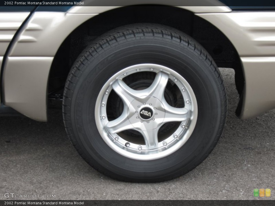 2002 Pontiac Montana Custom Wheel and Tire Photo #68294822