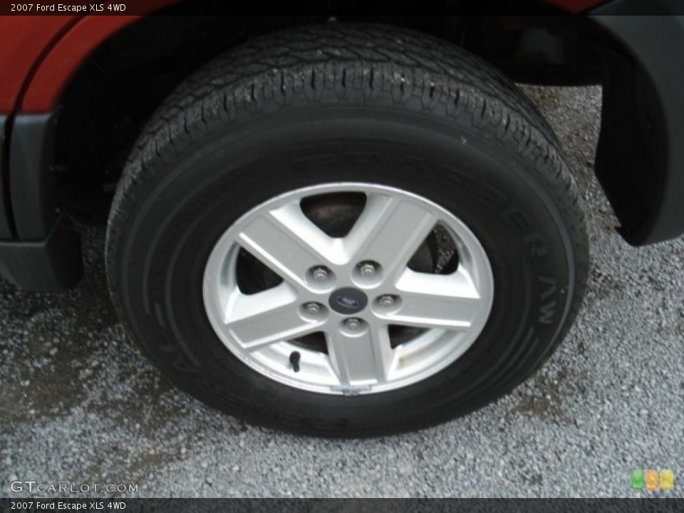 2007 Ford Escape XLS 4WD Wheel and Tire Photo #68306795