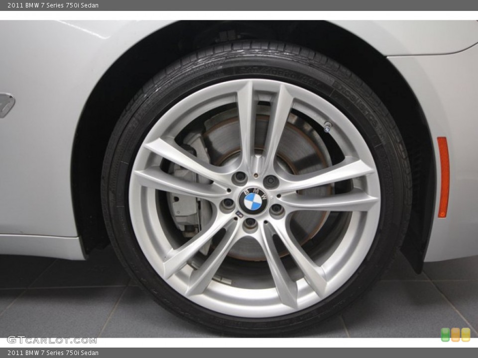 2011 BMW 7 Series 750i Sedan Wheel and Tire Photo #68321045