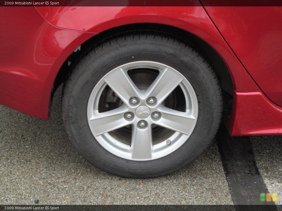 2009 Mitsubishi Lancer ES Sport Wheel and Tire Photo #68326700
