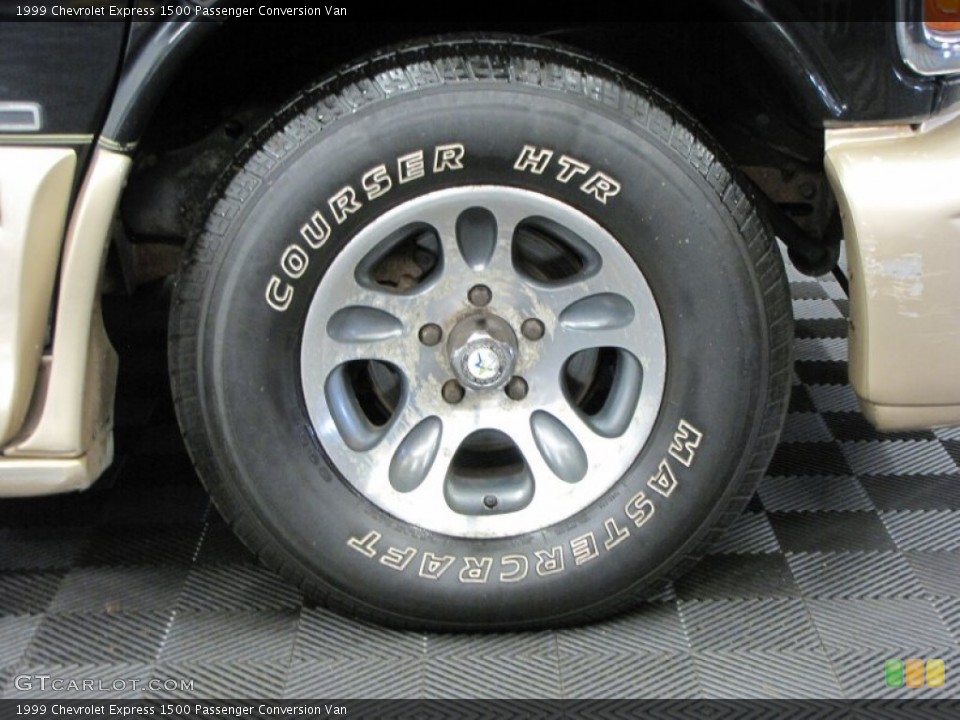 1999 Chevrolet Express 1500 Passenger Conversion Van Wheel and Tire Photo #68345494