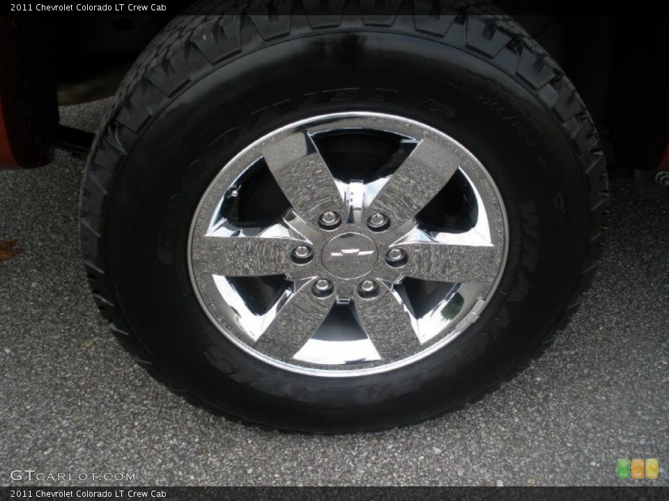2011 Chevrolet Colorado LT Crew Cab Wheel and Tire Photo #68347636