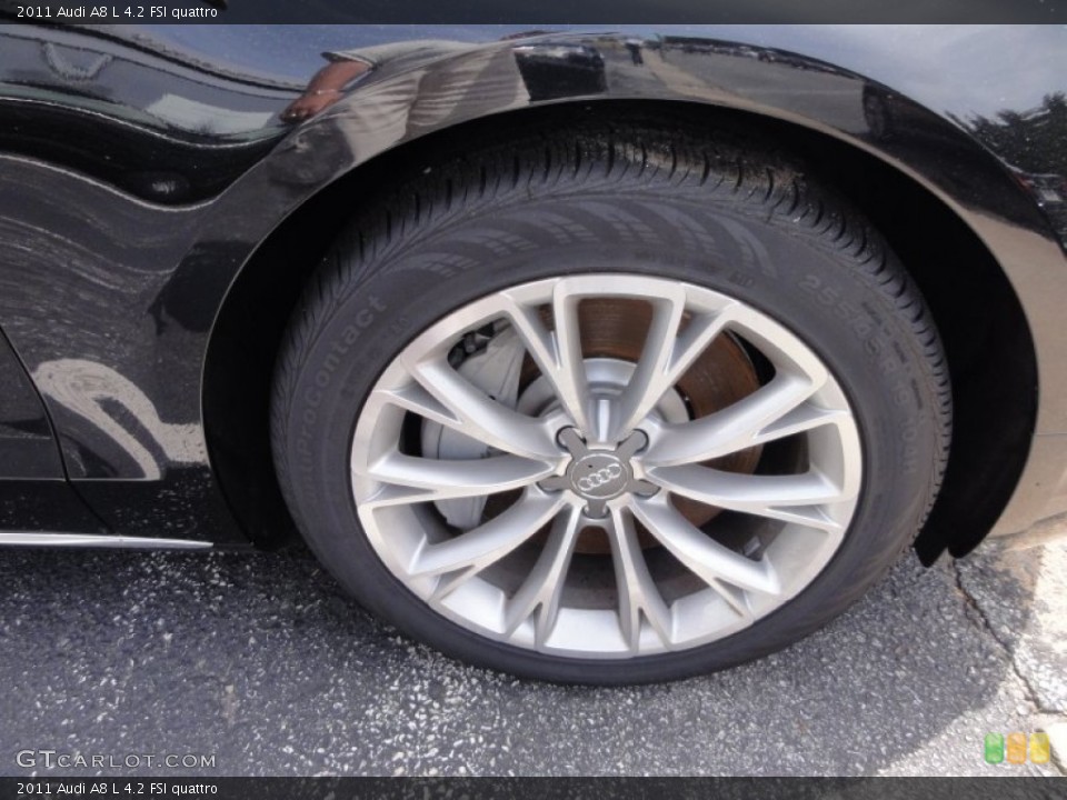 2011 Audi A8 L 4.2 FSI quattro Wheel and Tire Photo #68348251
