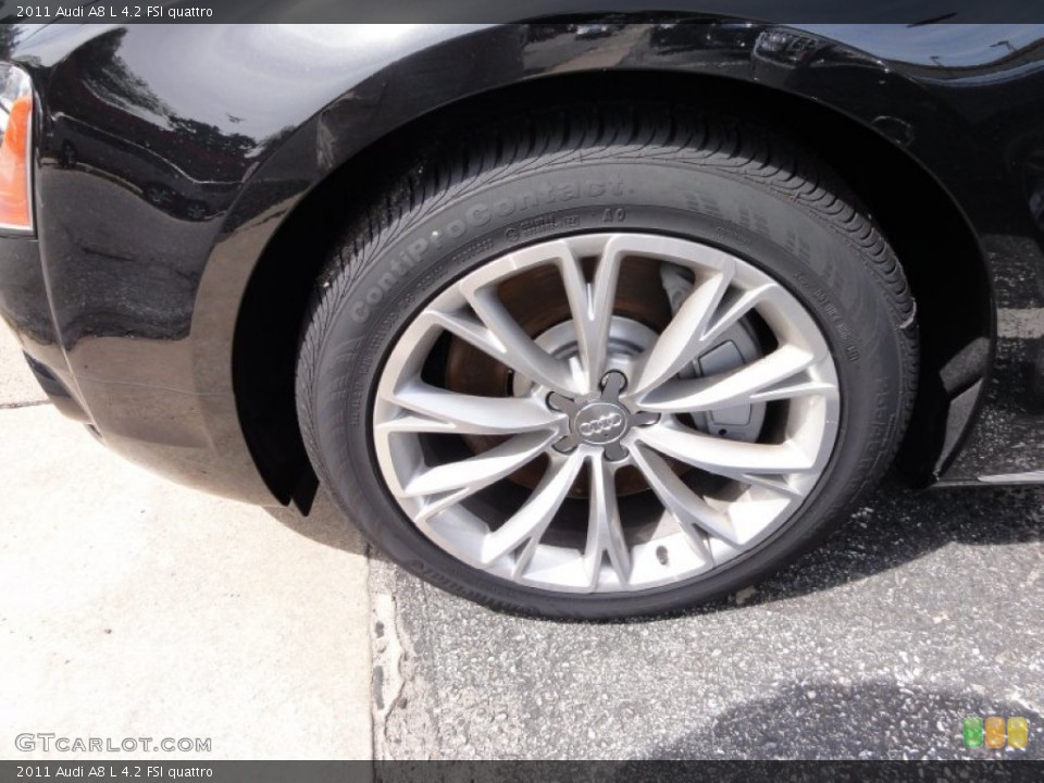 2011 Audi A8 L 4.2 FSI quattro Wheel and Tire Photo #68348260