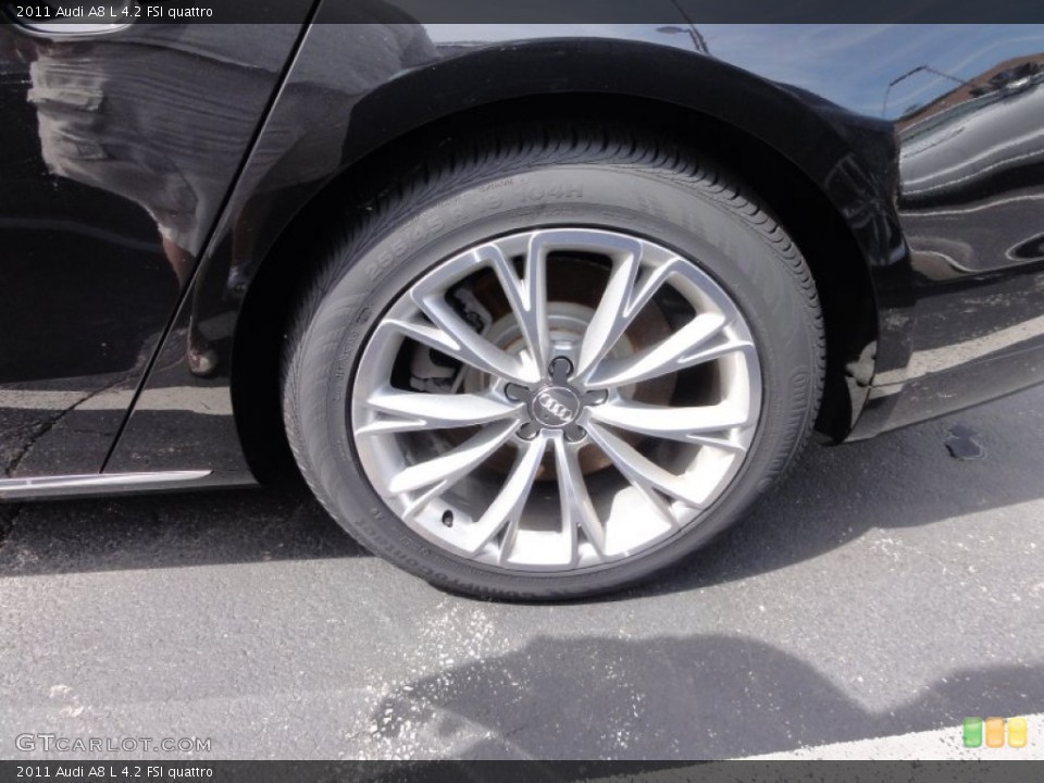 2011 Audi A8 L 4.2 FSI quattro Wheel and Tire Photo #68348266