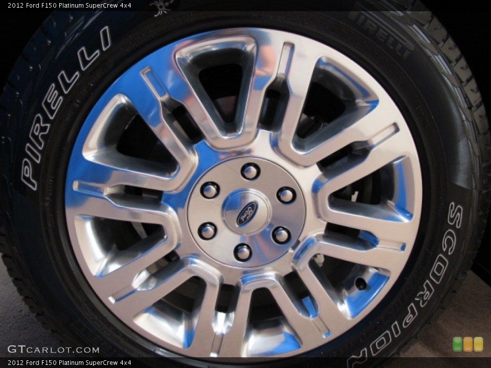 2012 Ford F150 Platinum SuperCrew 4x4 Wheel and Tire Photo #68353585