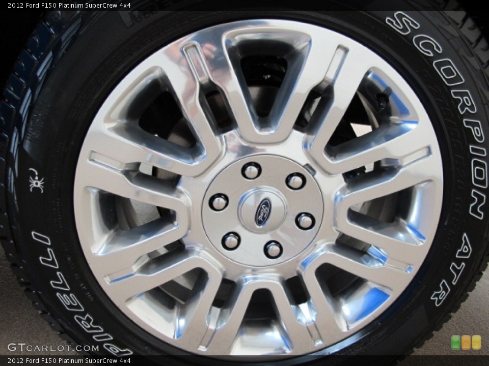 2012 Ford F150 Platinum SuperCrew 4x4 Wheel and Tire Photo #68353597