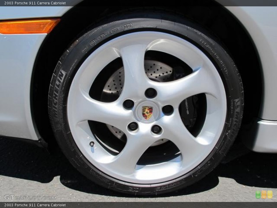 2003 Porsche 911 Carrera Cabriolet Wheel and Tire Photo #68358303