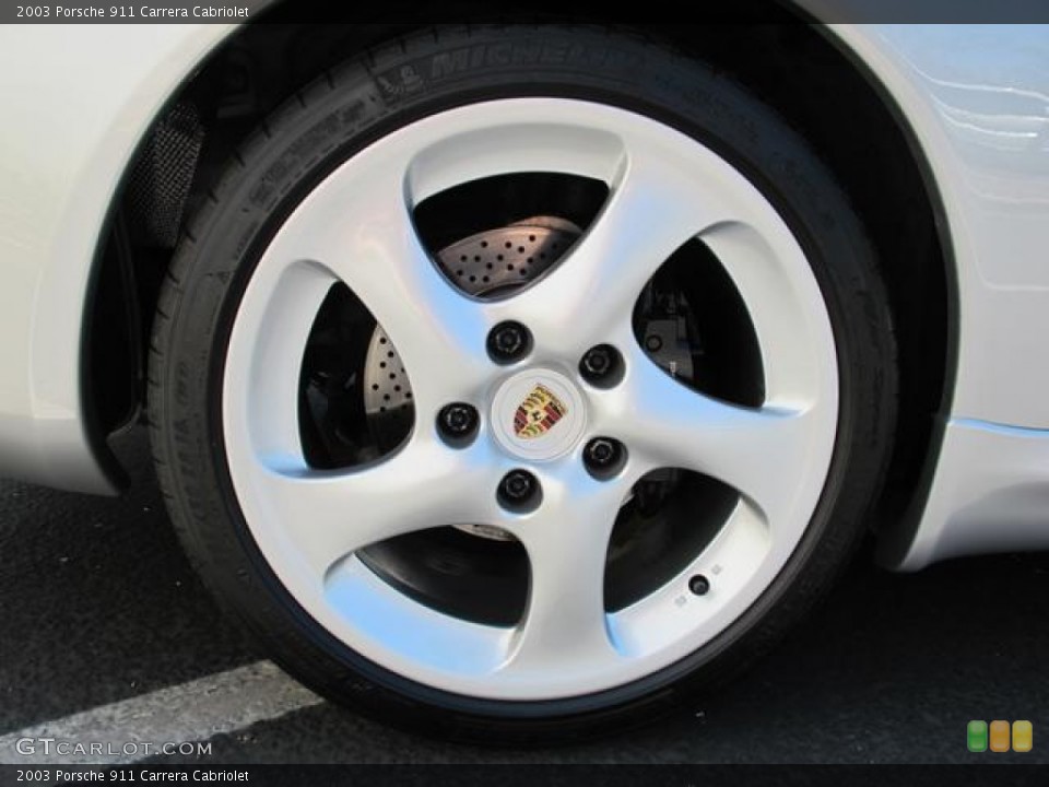 2003 Porsche 911 Carrera Cabriolet Wheel and Tire Photo #68358309