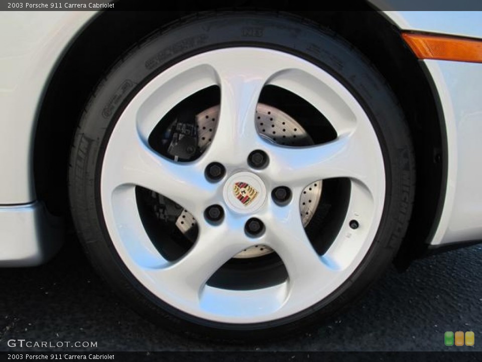 2003 Porsche 911 Carrera Cabriolet Wheel and Tire Photo #68358312