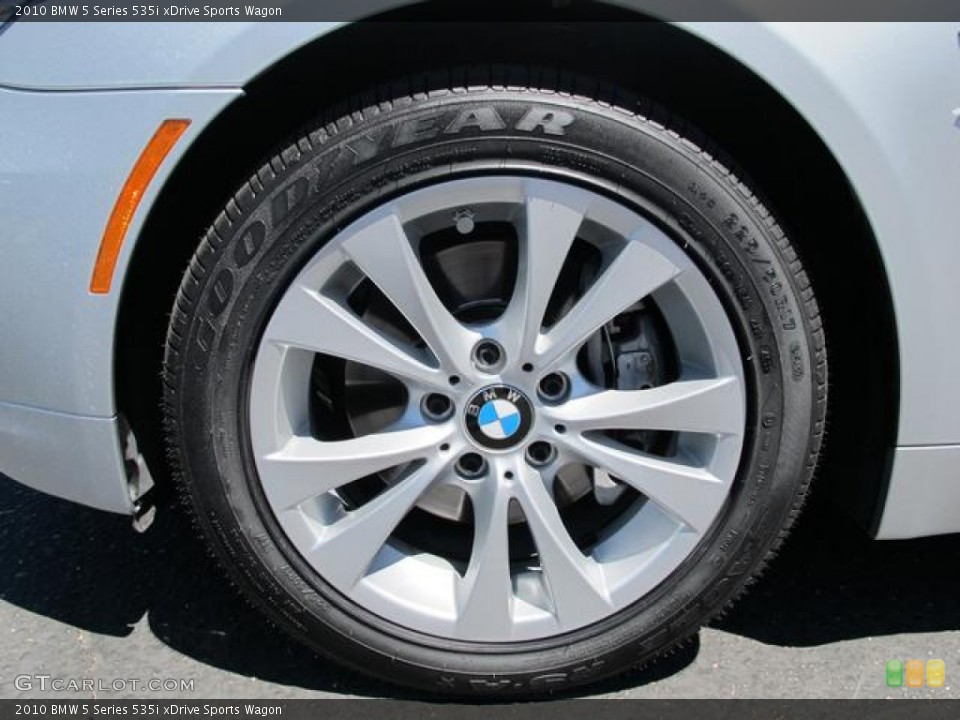 2010 BMW 5 Series 535i xDrive Sports Wagon Wheel and Tire Photo #68358369