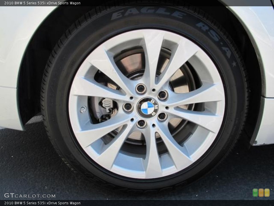 2010 BMW 5 Series 535i xDrive Sports Wagon Wheel and Tire Photo #68358375