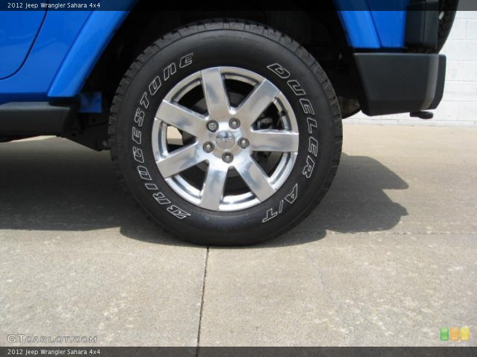 2012 Jeep Wrangler Sahara 4x4 Wheel and Tire Photo #68370489