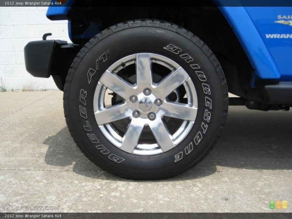 2012 Jeep Wrangler Sahara 4x4 Wheel and Tire Photo #68370500