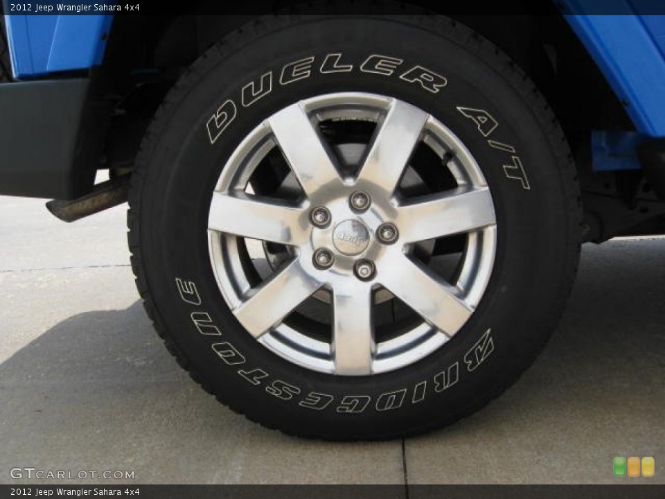 2012 Jeep Wrangler Sahara 4x4 Wheel and Tire Photo #68370519