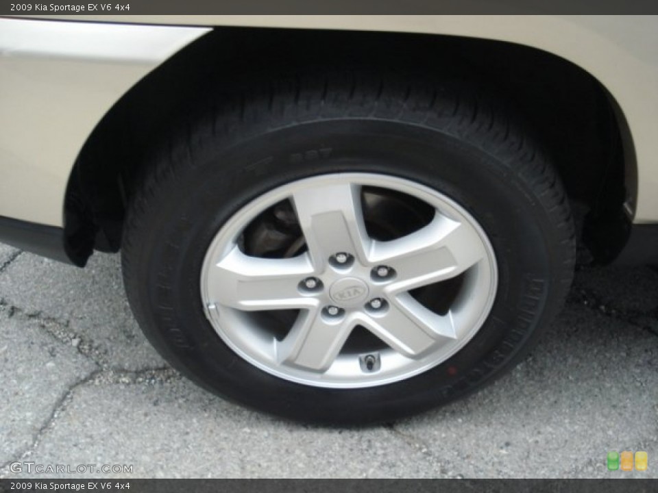 2009 Kia Sportage EX V6 4x4 Wheel and Tire Photo #68379198