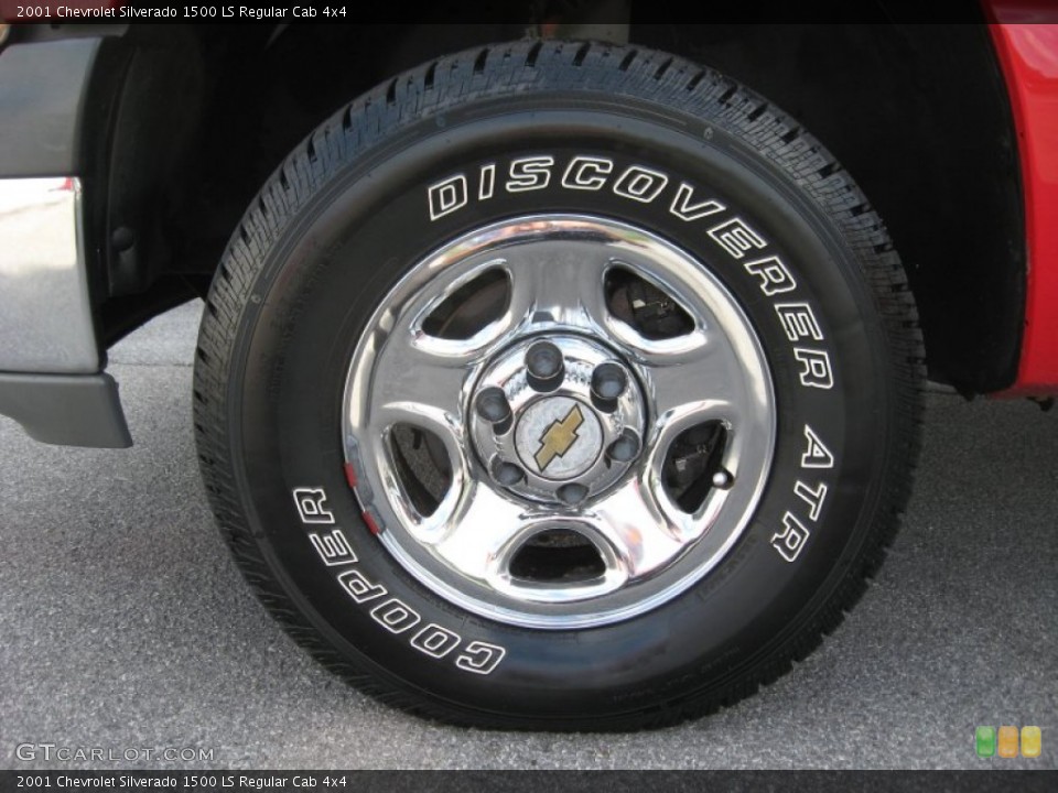 2001 Chevrolet Silverado 1500 LS Regular Cab 4x4 Wheel and Tire Photo #68383920