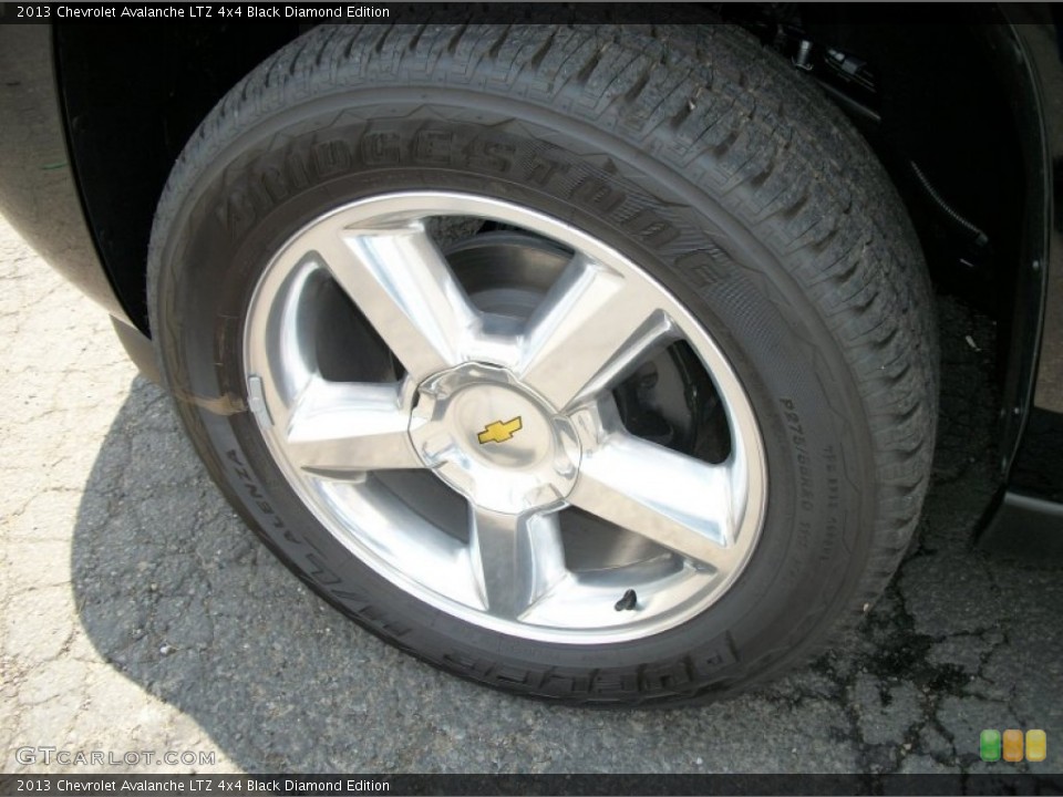 2013 Chevrolet Avalanche LTZ 4x4 Black Diamond Edition Wheel and Tire Photo #68387388